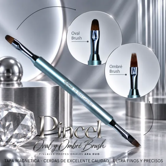 Pincel Ara Duo &mdash; Oval + Ombr&eacute;