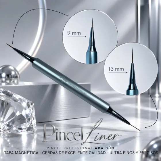Pincel Ara Duo &mdash; Liner 9 mm + 13 mm